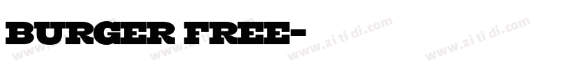 BURGER FREE字体转换